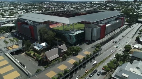 ARIEL SHOT OVER STADIUM Stock Footage 158658425