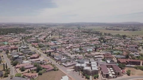 Ariel shot of Roshnee Stock Footage 135182312
