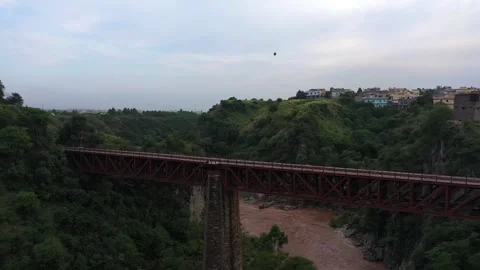 Ariel view of a bridge Stock Footage 133005232