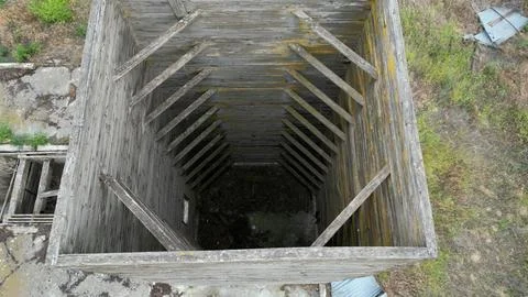 Ariel View of Grain Elevator Stock Photos