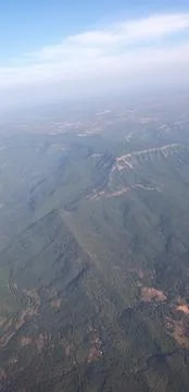 An ariel view of indian mountain range Stock Photos