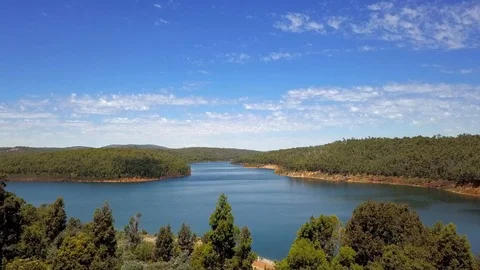 Ariel view of Lake Stock Footage 103204900