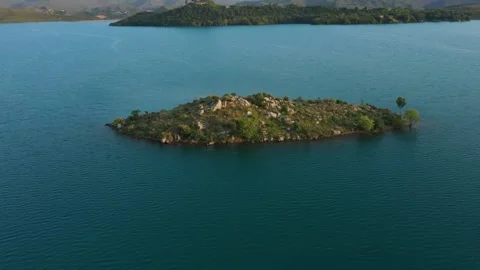 Ariel view of the lake Stock Footage 132719679