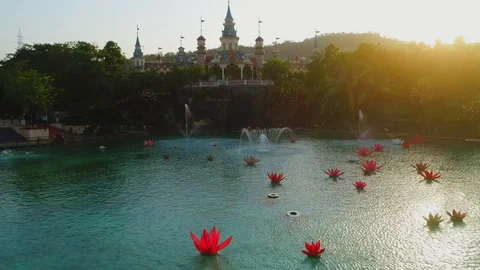 Ariel view of Swimming pools Stock Footage 91743528