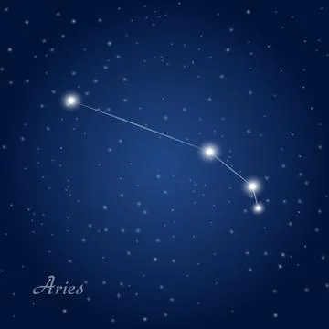 Aries constellation Stock Illustration