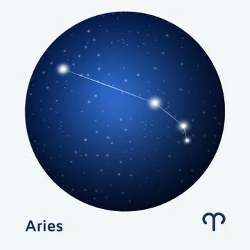 Aries constellation Stock Illustration