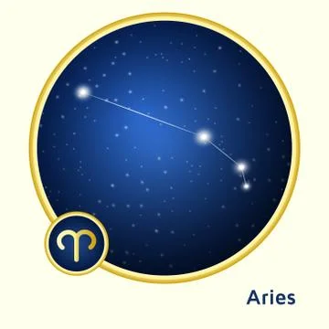 Aries constellation Stock Illustration