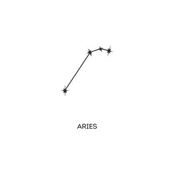 Aries constellation vector illustration Stock Illustration