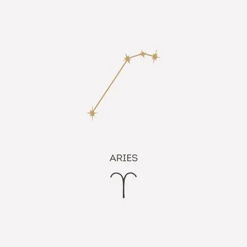 Aries constellation vector illustration Stock Illustration