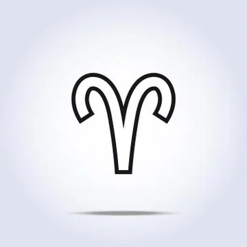 Aries icon. vector illustration Stock Illustration