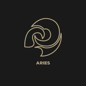 Aries logo vector Stock Illustration