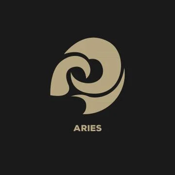 Aries logo vector Stock Illustration