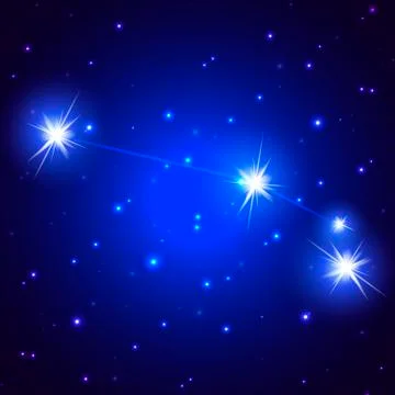 Aries in the sky Stock Illustration