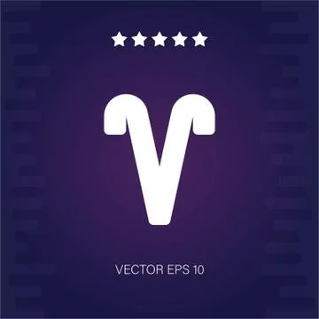 Aries vector icon Stock Illustration