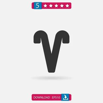 Aries vector icon Stock Illustration
