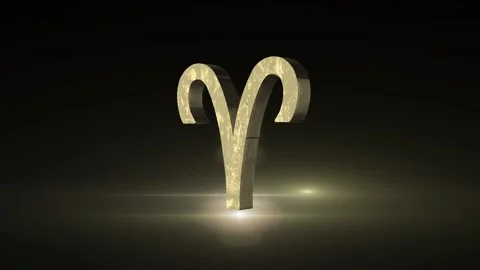 Aries Zodiac Three Dimensional Animation Stock Footage 171099357