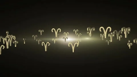 Aries Zodiac Three Dimensional Animation 動画素材 171099395
