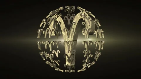 Aries Zodiac Three Dimensional Animation 스톡 동영상 171099432