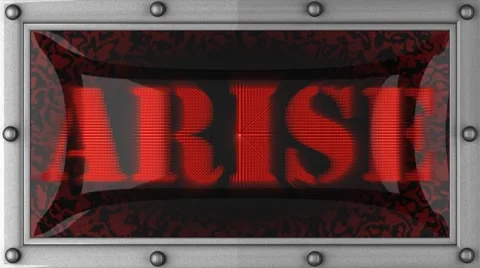 Arise on led Stock Footage