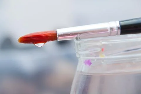 Aristic paint brush Stock Photos