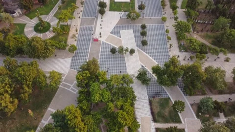 Aristotelous Square, Panoramic Aerial View of Thessaloniki city Video stock 158899556