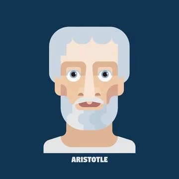 Aristotle Portrait Stock Illustration