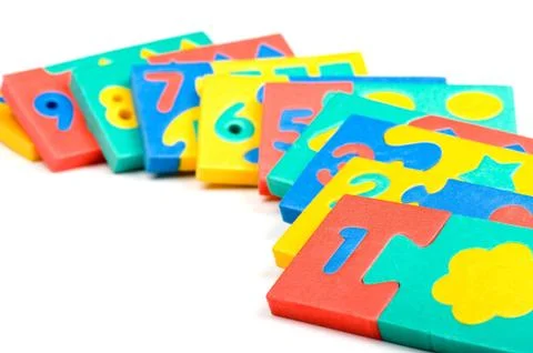 Arithmetic game close up Stock Photos