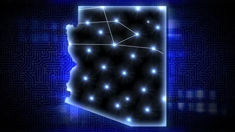 Arizona AI Data Center Network Technology   動画素材 344144587
