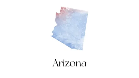 Arizona animated map showing the state of Alaska from the united state of Stock Footage 150766604
