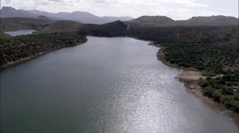 Arizona Desert River Stock Footage 40674582