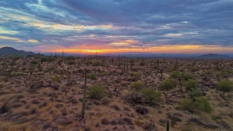 Arizona Desert Sunset Hyper Time Lapse Footage Near Scottsdale Stock Footage 344278628