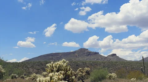 Arizona Desert Timelapse Clouds Video stock 52913868