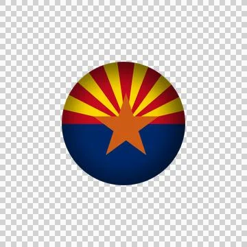 Arizona flag icon Stock Illustration