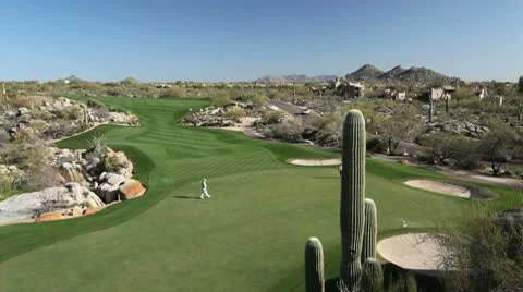 Arizona golf course Stock Footage 9455427
