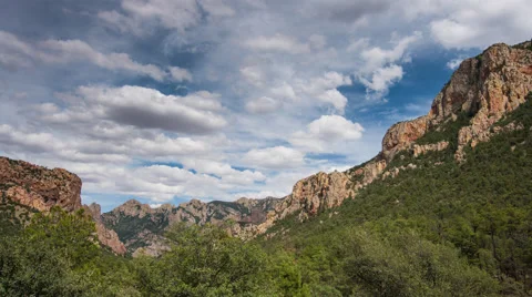 Arizona Mountains Clouds Time Lapse Stock Footage 62232930