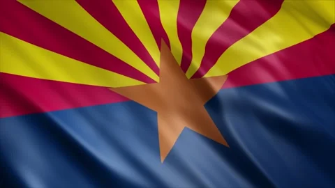 Arizona State Flag Stock Footage 249035490