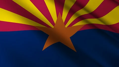 Arizona State Flag Stock Footage 276104775