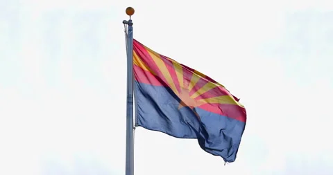 Arizona State Flag Stock Footage 285340791