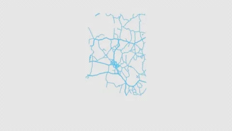 Arizona State Line Map Self Drawing Animated Overlay, Alpha 4K 스톡 동영상 340293313