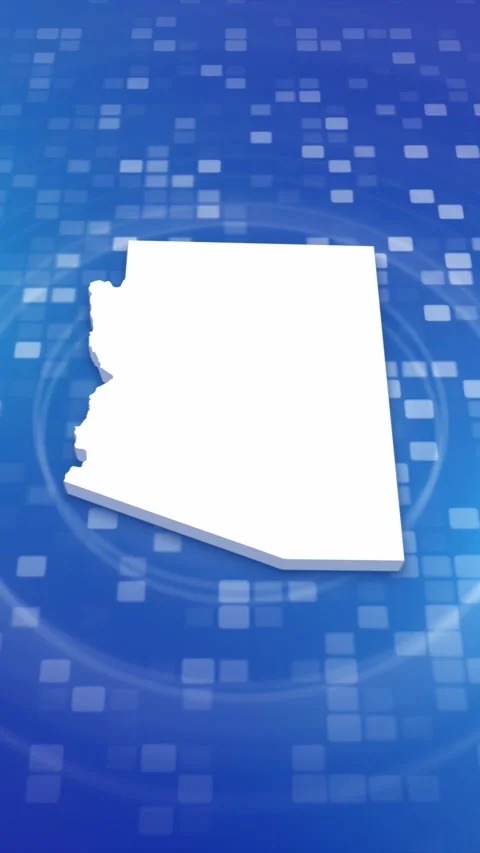 Arizona State Map Intro Stock Footage 260129764