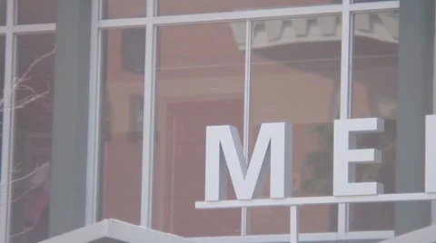 Arizona State University - Memorial Union Sign Pan Stock Footage
