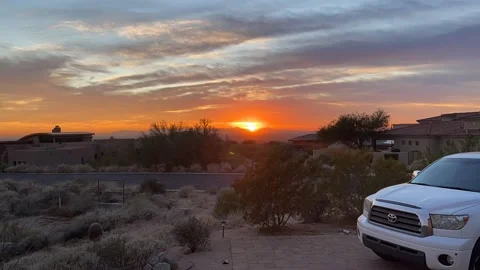 Arizona sun set time lapse. Video stock 165124357