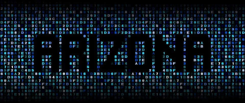 Arizona text on hex code illustration Illustrazione stock