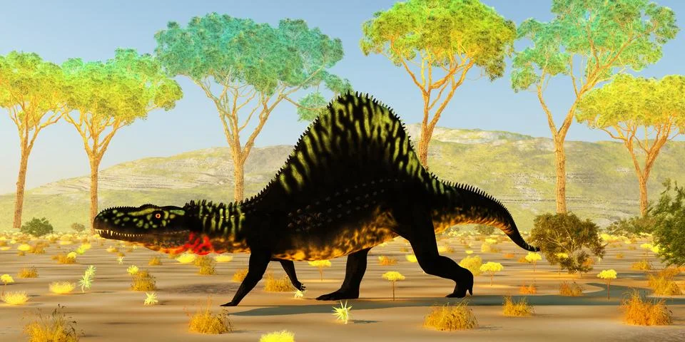 Arizonasaurus Dinosaur Stock Illustration