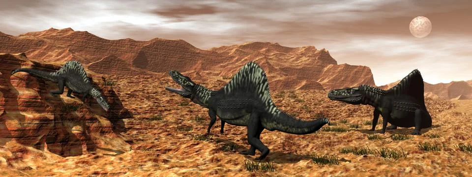 Arizonasaurus dinosaurs - 3D render Stock Illustration
