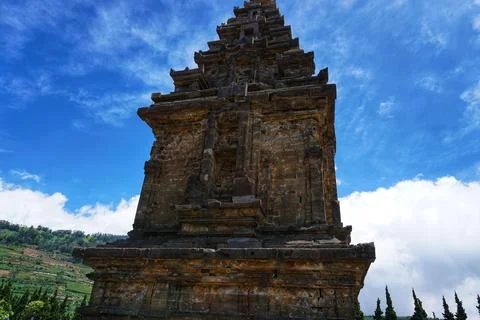Arjuna Temple in Central Java Stock Photos