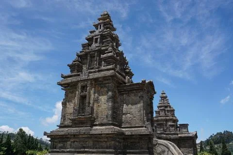 Arjuna Temple in Central Java Stock Photos