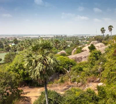 Arjuna's Penance Foto stock