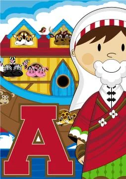 A is for Ark Alphabet Learning Illustration Stock Illustration