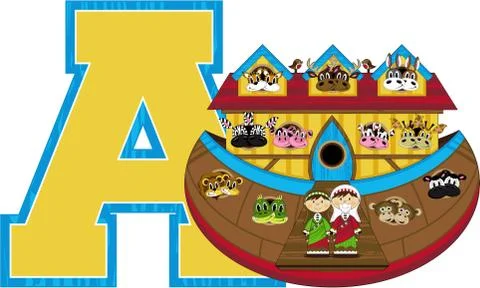 A is for Ark Alphabet Learning Illustration Stock Illustration